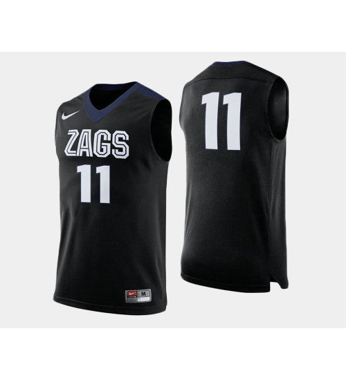 Gonzaga Bulldogs 11 David Stockton Black Alternate College Basketball Jersey retro stitched fan jersey RTJ11160 image 1