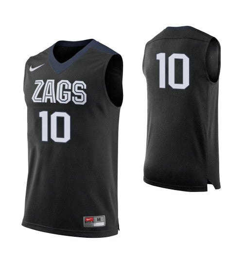 Gonzaga Bulldogs 10 Matthew Lang College Basketball Jersey Black retro stitched fan jersey RTJ5284 image 1