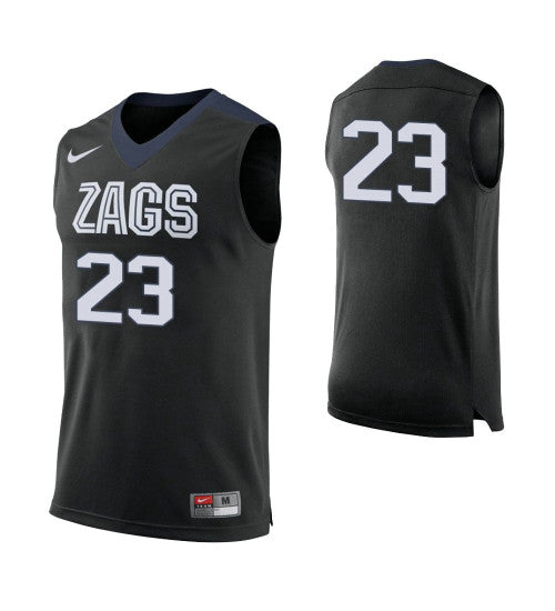 Gonzaga Bulldogs 23 Zach Norvell Jr College Basketball Jersey Black 7401 retro stitched fan jersey RTJ5248 image 1