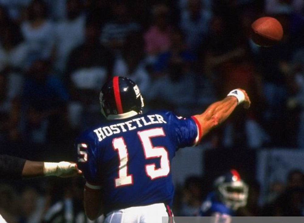 New York Giants Jeff Hostetler 1988 Home Throwback Football Jersey product image
