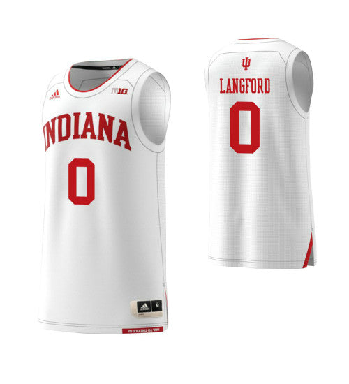 Indiana Hoosiers 0 Romeo Langford College Basketball Jersey White retro stitched fan jersey RTJ5083 image 1