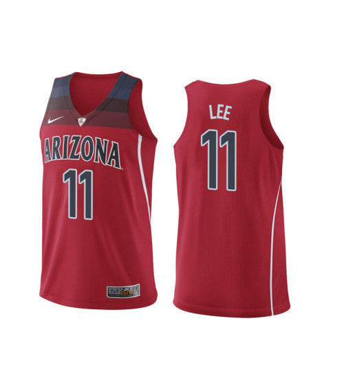 Arizona Wildcats 11 Ira Lee College Basketball Jersey Red 230 retro stitched fan jersey RTJ12419 image 1