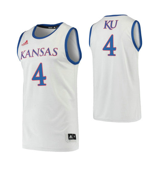 Kansas Jayhawks 4 Isaiah Moss College Basketball Jersey Gray retro stitched fan jersey RTJ4626 image 1