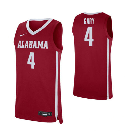 Alabama Crimson Tide Juwan Gary College Basketball Jersey Crimson retro stitched fan jersey RTJ6663 image 1
