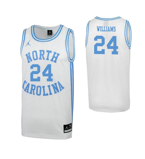 North Carolina Tar Heels Kenny Williams Special College Basketball Jersey White retro stitched fan jersey RTJ3036