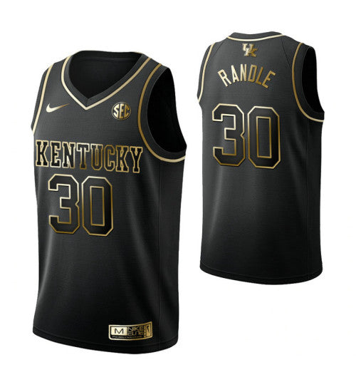 Kentucky Wildcats 30 Julius Randle Black College Basketball Jersey retro stitched fan jersey RTJ10339 image 1