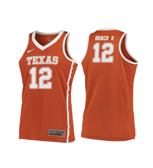 Texas Longhorns 12 Kerwin Roach Ii College Basketball Jersey Orange 10624 retro stitched fan jersey RTJ2025 image 1