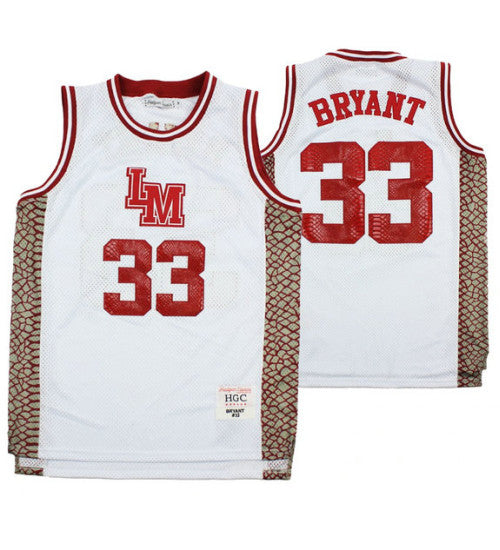 Lower Merion Kobe Bryant 33 Aternate High School Basketball College Basketball Jersey White retro stitched fan jersey
