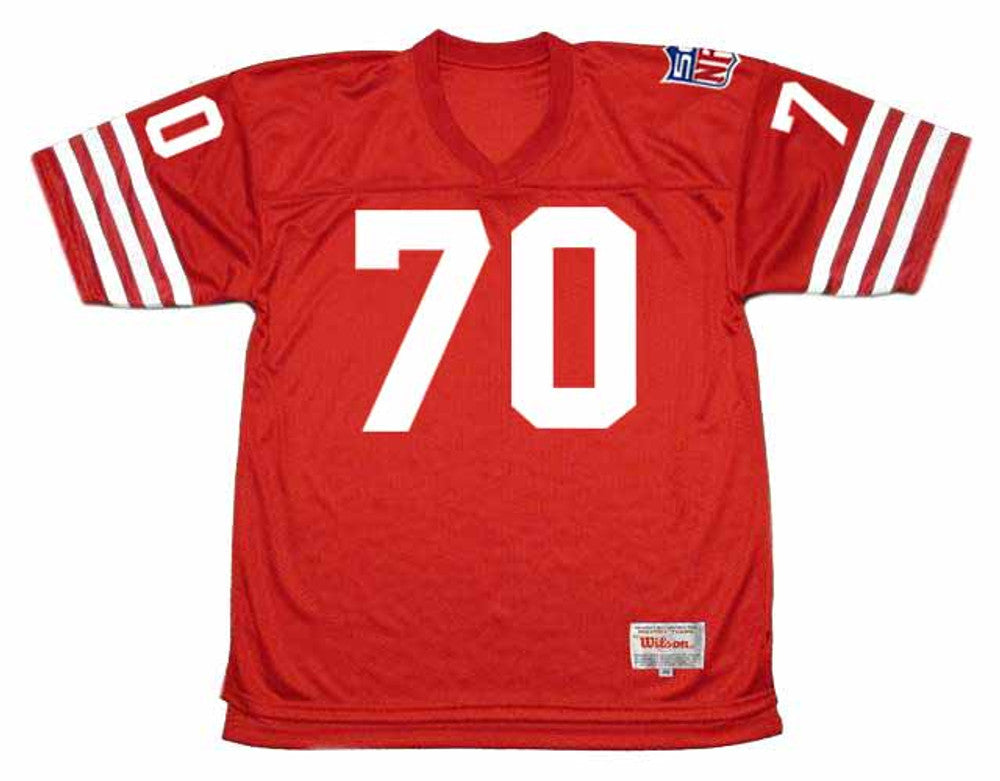 CHKR SF 49ers 1969 Throwback Football Jersey, Retro Stitched Jersey