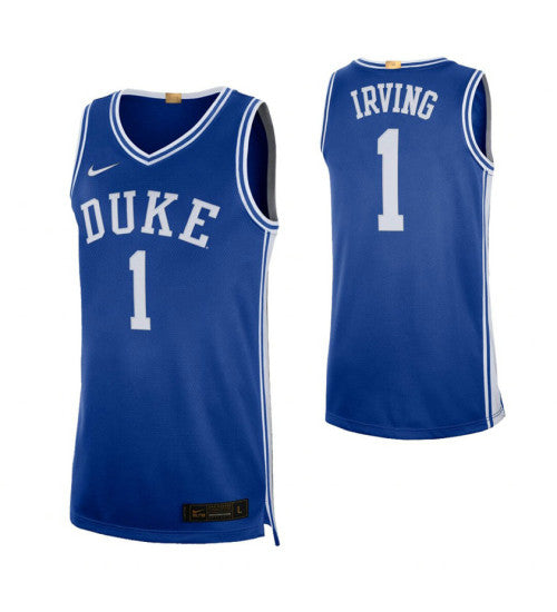 Duke Blue Devils 1 Kyrie Irving Royal College Basketball Jersey 1029 retro stitched fan jersey RTJ11620 image 1