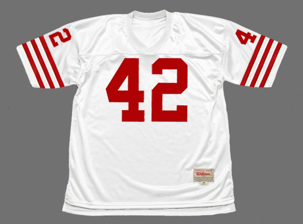 ROLO SF 49ers 1988 Throwback Away Football Jersey, Retro Stitched Jersey