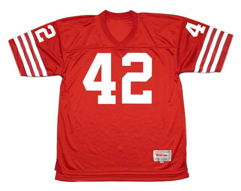 ROLO SF 49ers 1988 Throwback Home Football Jersey, Retro Stitched Jersey