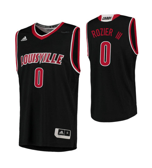 Louisville Cardinals 0 Terry Rozier Iii College Basketball Jersey Black retro stitched fan jersey RTJ4429 image 1