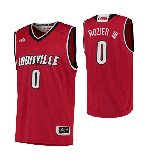 Louisville Cardinals 0 Terry Rozier Iii College Basketball Jersey Red retro stitched fan jersey RTJ10281 image 1