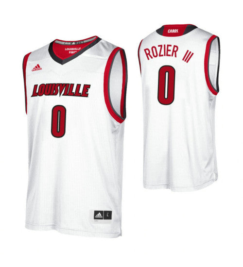 Louisville Cardinals 0 Terry Rozier Iii College Basketball Jersey White retro stitched fan jersey RTJ10280 image 1