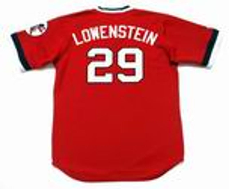 John Lowenstein Cleveland Indians 1975 Baseball jersey retro stitched fan gear RTJ00417