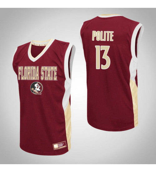 Florida State Seminoles 13 Anthony Polite Fadeaway College Basketball Jersey Red retro stitched fan jersey RTJ5412