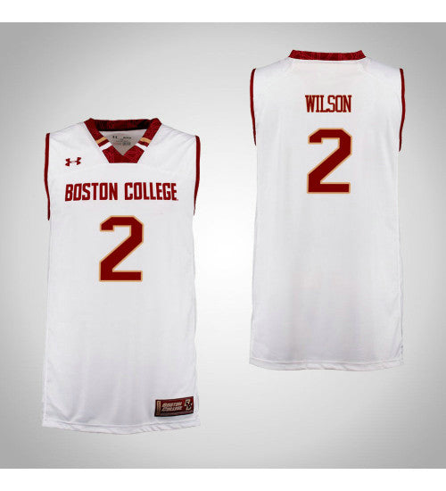 Boston College Eagles 2 Avery Wilson College Basketball Jersey Cardinal retro stitched fan jersey RTJ6251 image 1