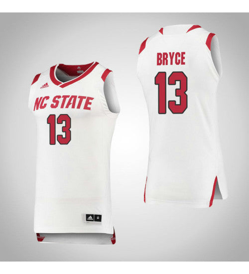Nc State Wolfpack 13 Cj Bryce College Basketball Jersey White retro stitched fan jersey RTJ3334 image 1