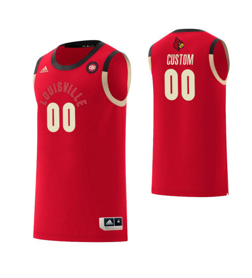 Louisville Cardinals 00 Custom College Basketball Harlem Renaissance Jersey Red retro stitched fan jersey RTJ9912