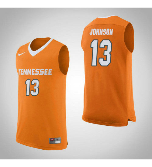 Tennessee Volunteers 13 Jalen Johnson College Basketball Jersey Orange retro stitched fan jersey RTJ7892 image 1