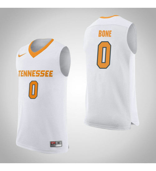 Tennessee Volunteers 0 Jordan Bone College Basketball Jersey White retro stitched fan jersey RTJ2147 image 1