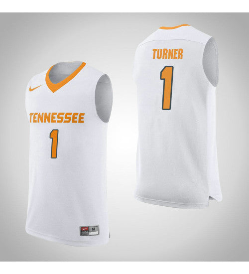 Tennessee Volunteers 1 Lamonte Turner College Basketball Jersey White retro stitched fan jersey RTJ7910 image 1