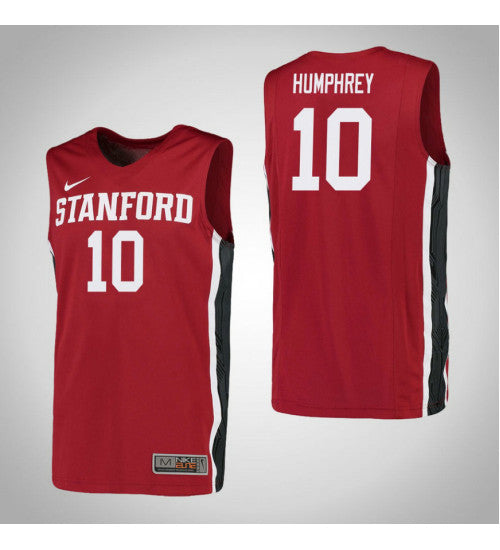 Stanford Cardinal 10 Michael Humphrey College Basketball Jersey Red retro stitched fan jersey RTJ8070 image 1