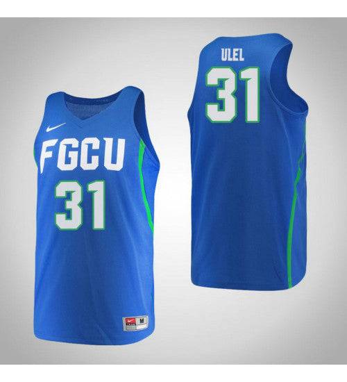 Florida Gulf Coast Eagles 31 Nasrin Ulel College Basketball Jersey Blue retro stitched fan jersey RTJ5425 image 1
