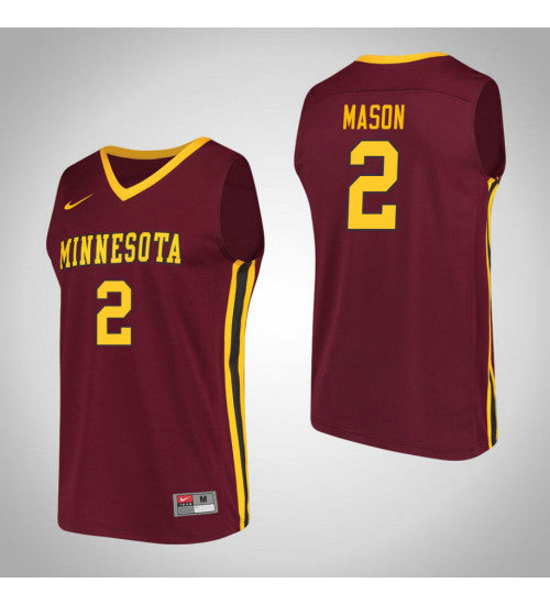 Minnesota Golden Gophers 2 Nate Mason Performance College Basketball Jersey Maroon retro stitched fan jersey RTJ3511