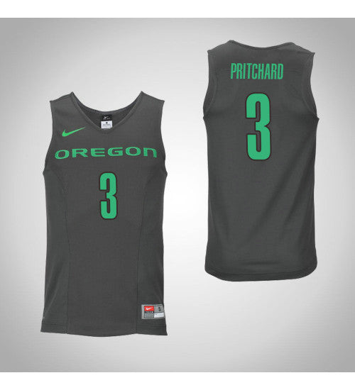 Oregon Ducks 3 Payton Pritchard College Basketball Jersey Gray retro stitched fan jersey RTJ8390 image 1