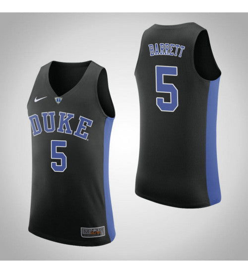 Duke Blue Devils 5 Rj Barrett College Basketball Jersey Black retro stitched fan jersey RTJ11481 image 1