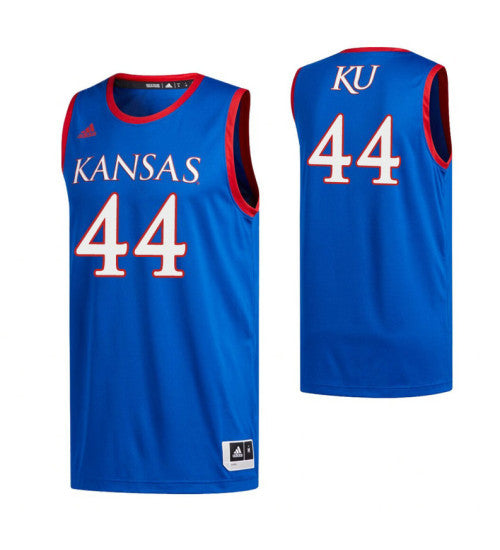 Kansas Jayhawks 44 Mitch Lightfoot Royal College Basketball Jersey retro stitched fan jersey RTJ4675 image 1