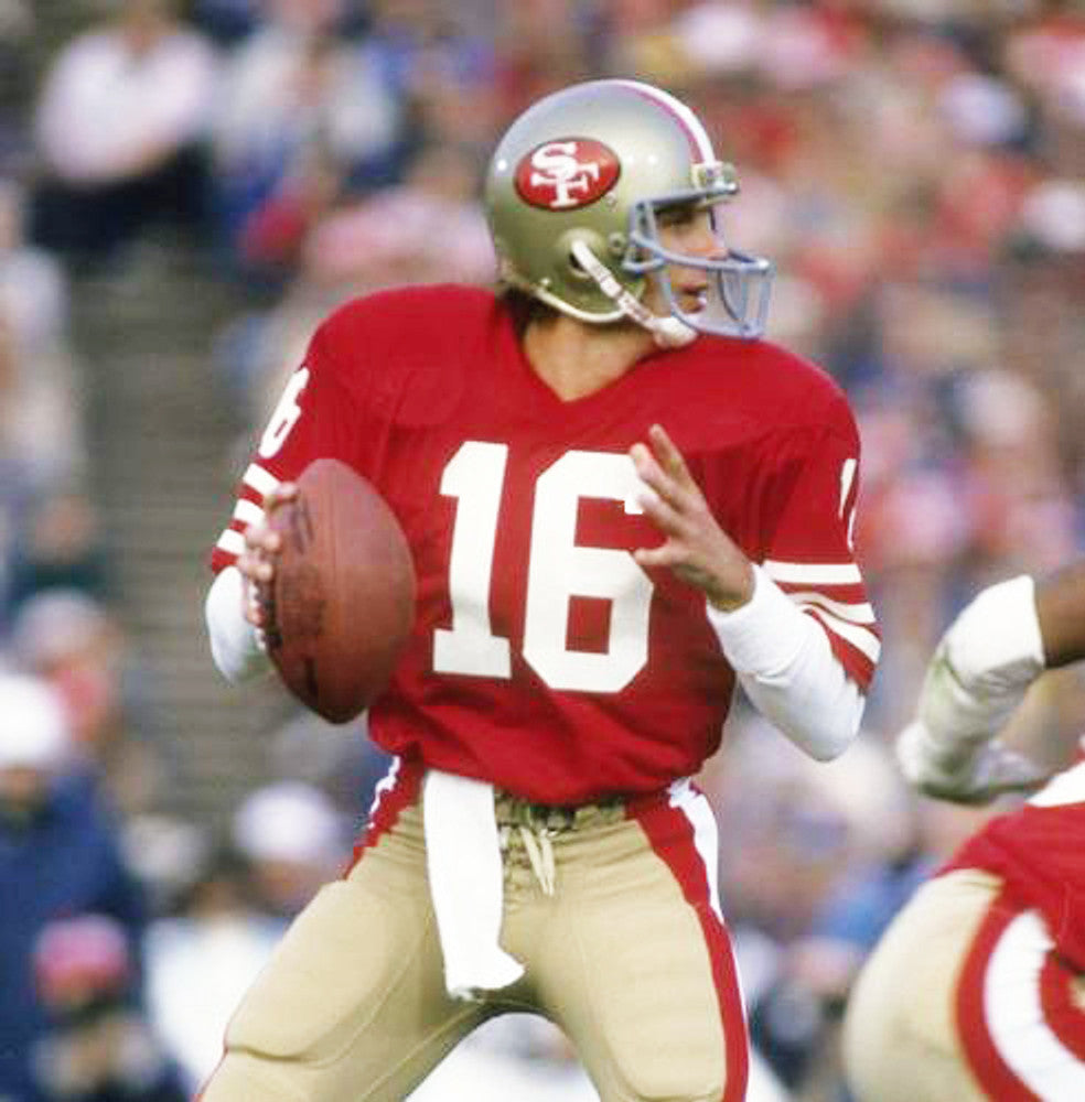 JOMO SF 49ers 1989 Throwback Home Football Jersey, Retro Stitched Jersey