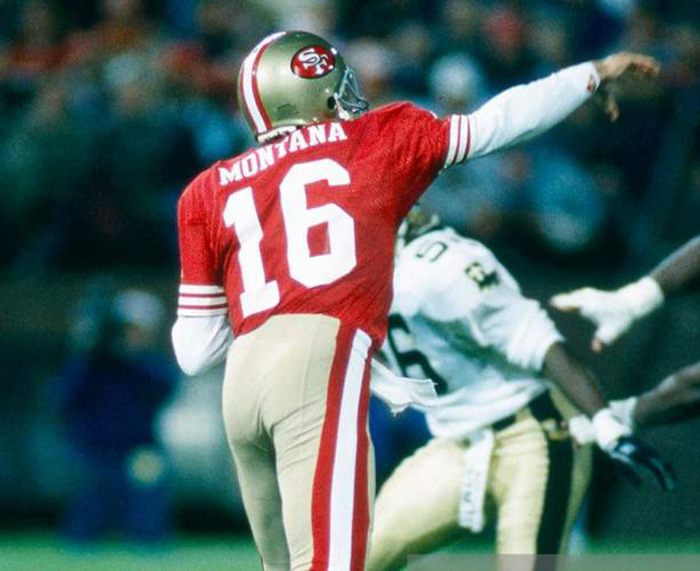 JOMO SF 49ers 1989 Throwback Home Football Jersey, Retro Stitched Jersey