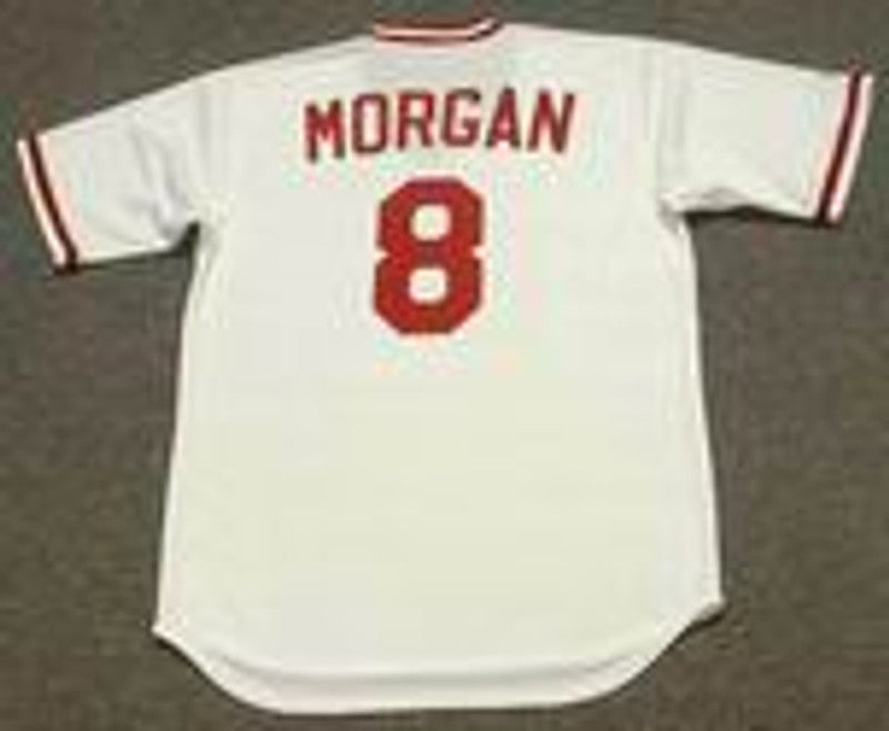 Joe Morgan Cincinnati Reds 1975 Baseball jersey retro stitched fan gear RTJ00474