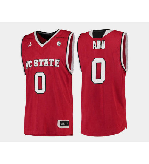 Nc State Wolfpack 0 Abdul Malik Abu Red Road College Basketball Jersey retro stitched fan jersey RTJ9157 image 1