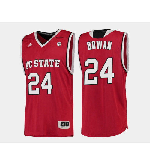 Nc State Wolfpack 24 Maverick Rowan Red Road College Basketball Jersey retro stitched fan jersey RTJ3322 image 1