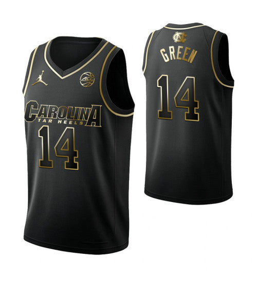 Danny Green North Carolina Tar Heels Black Golden Edition College Basketball Jersey retro stitched fan jersey RTJ11767