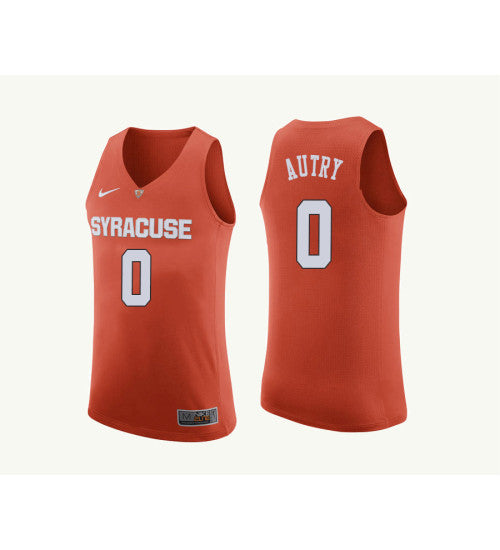 Syracuse Orange 0 Adrian Autry College Basketball Jersey Orange 10380 retro stitched fan jersey RTJ2269 image 1