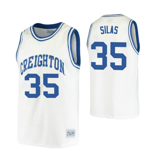 Creighton Bluejays 35 Paul Silas White College Basketball Jersey retro stitched fan jersey RTJ5889 image 1