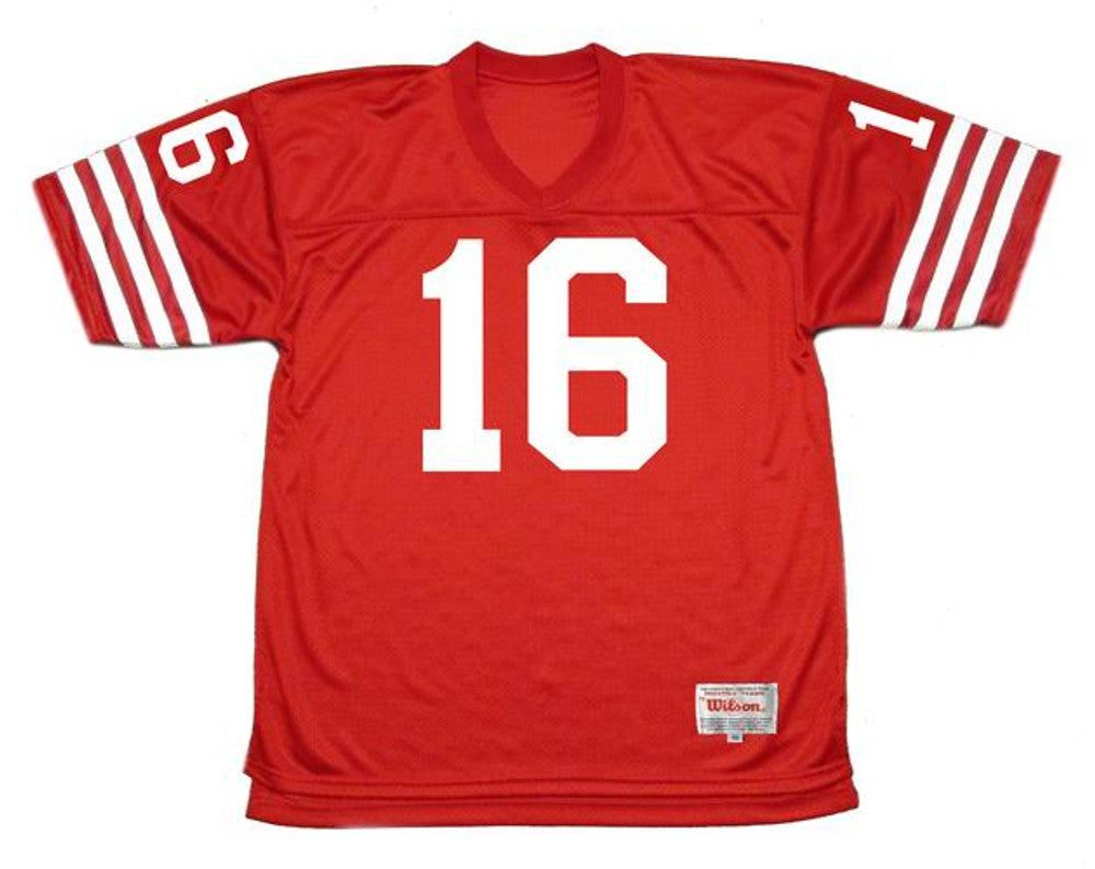 JIPL SF 49ers 1977 Throwback Home Football Jersey, Retro Stitched Jersey