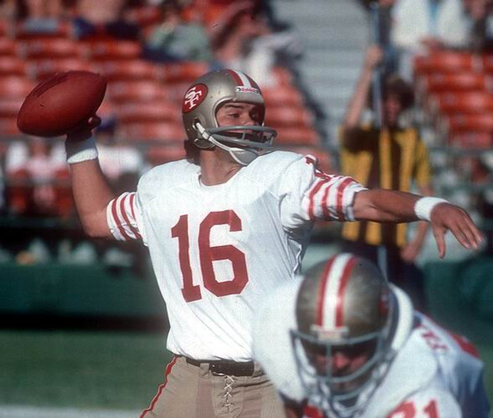 JIPL SF 49ers 1977 Throwback Home Football Jersey, Retro Stitched Jersey