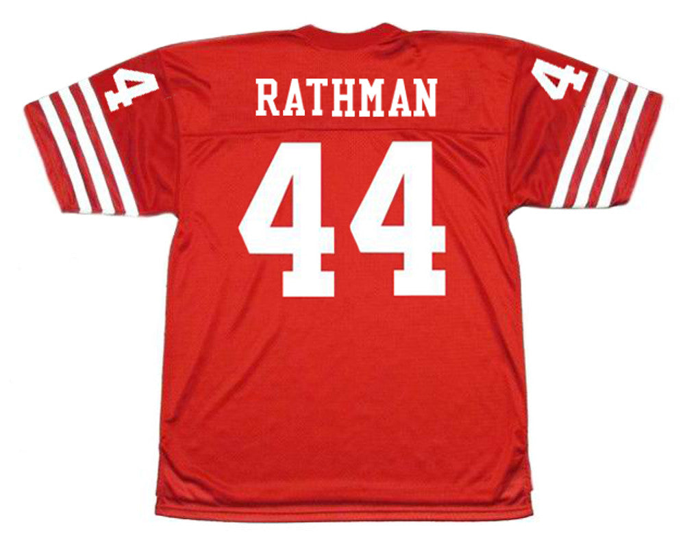 TORA SF 49ers 1988 Throwback Home Football Jersey, Retro Stitched Jersey