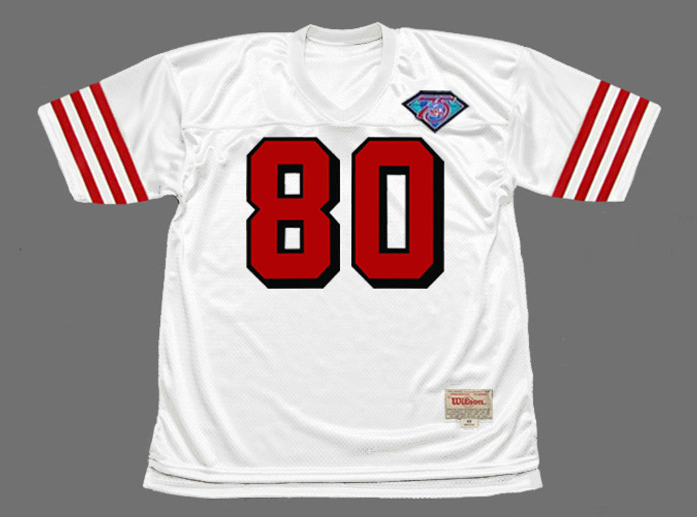 JERI SF 49ers 1994 Throwback Away Football Jersey, Retro Stitched Jersey