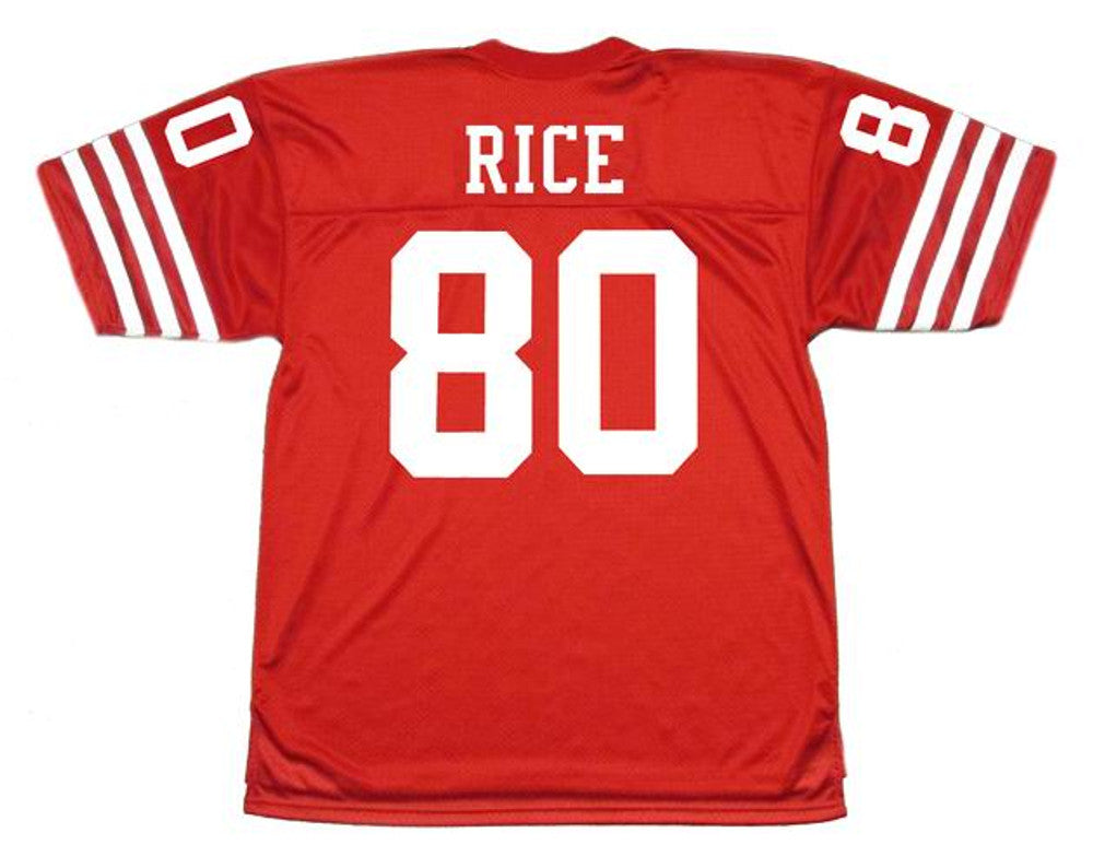 JERI SF 49ers 1988 Throwback Home Football Jersey, Retro Stitched Jersey