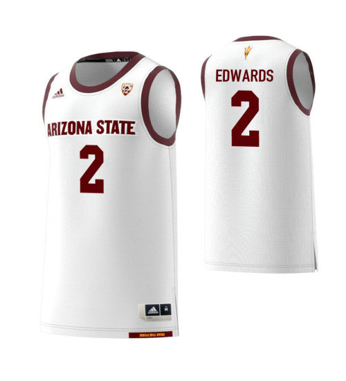 Arizona State Sun Devils 2 Rob Edwards White College Basketball Jersey retro stitched fan jersey RTJ12520 image 1