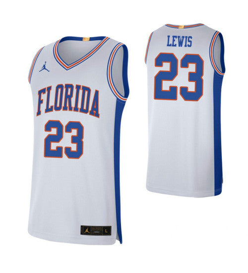 Florida Gators 23 Scottie Lewis Retro Limited College Basketball Jersey White retro stitched fan jersey RTJ11334 image