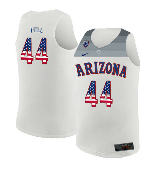 Arizona Wildcats 44 Solomon Hill College Basketball Jersey White 308 retro stitched fan jersey RTJ12341 image 1