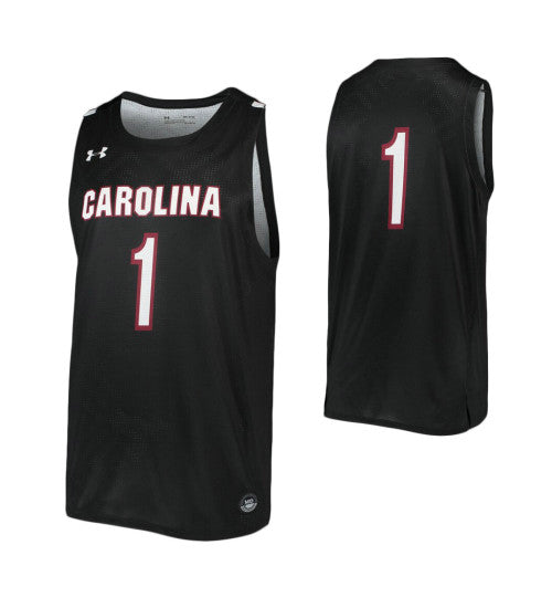 South Carolina Gamecocks 1 College Basketball Jersey Black retro stitched fan jersey RTJ8127 image 1